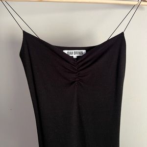Joah Brown Black Slip Dress